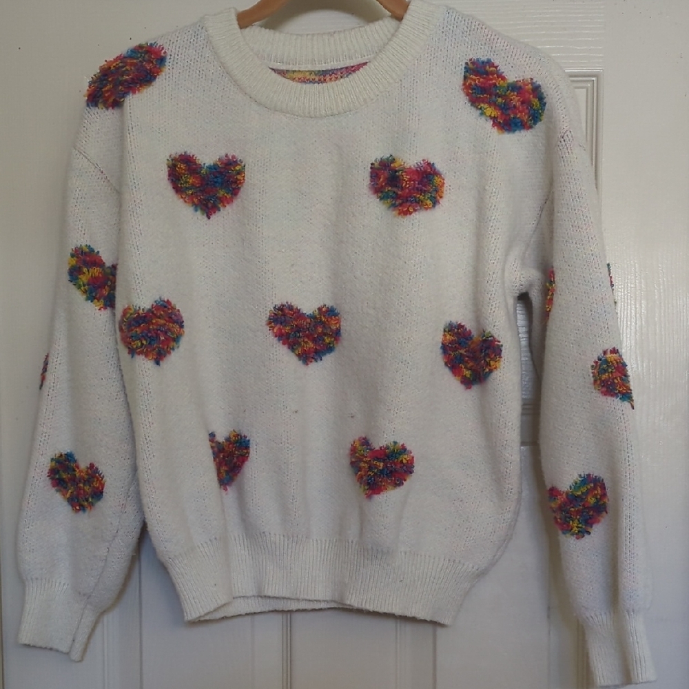 Heart Sweater Size Small